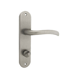 Poignée de porte Rhapsodie zamak nickel à condamnation entraxe 165mm