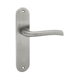 Poignée de porte Rhapsodie zamak nickel bec de cane entraxe 165mm