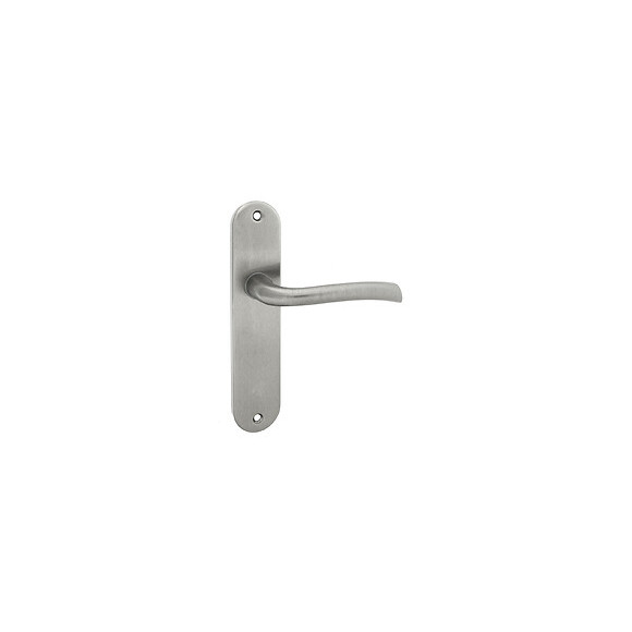 Poignée de porte Rhapsodie zamak nickel bec de cane entraxe 165mm