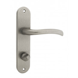 Poignée de porte Rhapsodie zamak nickel à condamnation entraxe 165mm