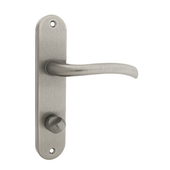 Poignée de porte Rhapsodie zamak nickel à condamnation entraxe 165mm