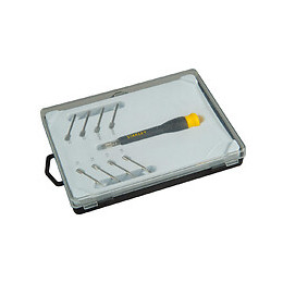 Micro tournevis STANLEY multilames fente + phillips - jeu de 8 pcs
