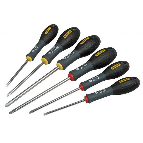 Tournevis STANLEY FATMAX electricien + phillips  - jeu de 6 pcs