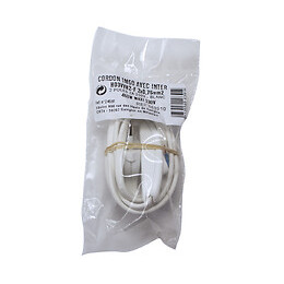 Cordon h03vvh-2f avec inter & fiche longueur 1m50 bc