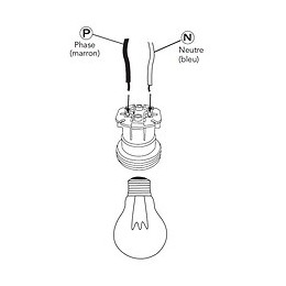 Douille E27 de chantier
