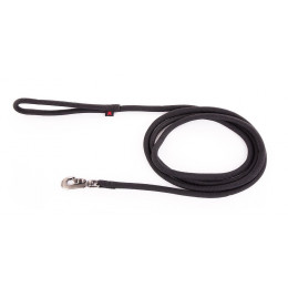 Laisse nylon rond uni 2m noir