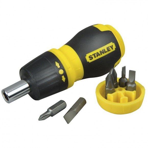 Tournevis porte-embouts boule à cliquet ""Stanley Fatmax"" - 6 embouts