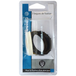 3 bagues de fixation pour douille E27