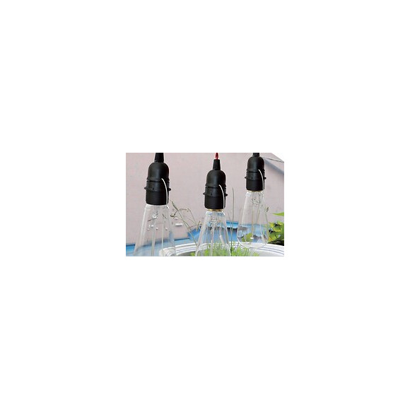 Douille E27 à interrupteur à tirette blanc