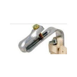 Support métallique couverture pour crochet gouttière PVC demi-ronde 16