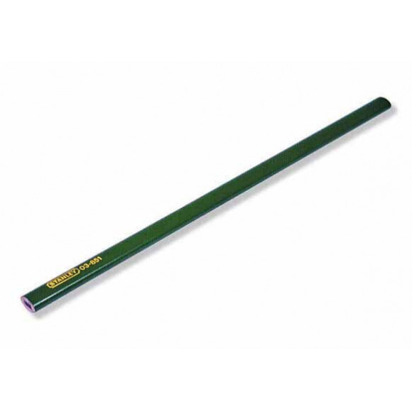 Crayon de macon STANLEY 30cm corps vert  - carte 2 pcs