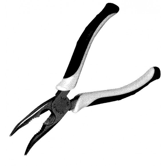 Pince a becs STANLEY FATMAX 1/2 ronds longs coudes 200mm