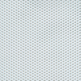 Tôle perforée rond 4mm aluminium anodisé argent 25x50cm