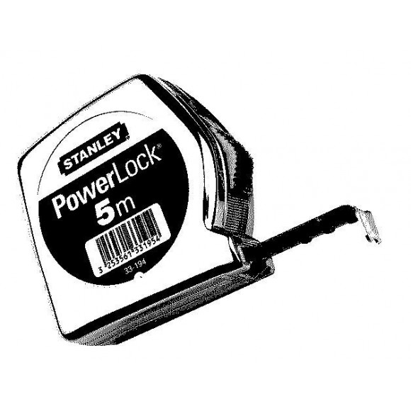 Mesure STANLEY 3m x 12,7mm powerlock classic abs