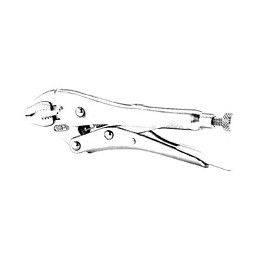 Pince etau STANLEY bec coudé 225mm