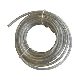 Fil électrique de 3m H03VVH-2F 2x0.75mm² translucide