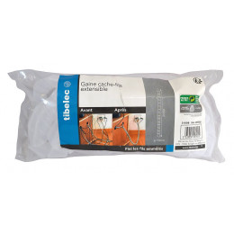 Gaine cahe fils pour rangement de câbles 2M50