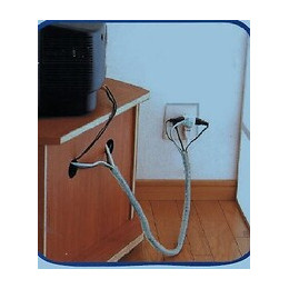Gaine cahe fils pour rangement de câbles 2M50