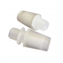 Lot de 2 serre-câbles plastique pas 10 1 translucide