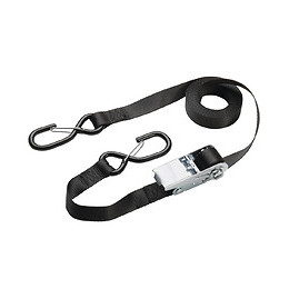 Sangle d'arrimage à crochets et boucle L.500xl.2.5cm