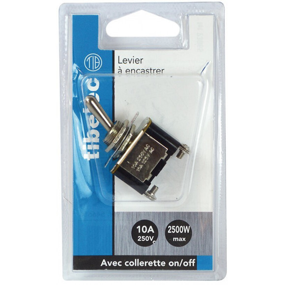 Interrupteur à levier 38x13 à encastrer 3a