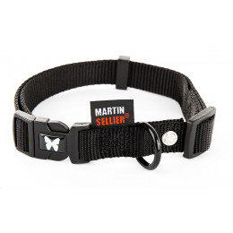 Collier pour chien réglable en nylon noir 152kg