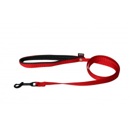 Laisse pour chien Confort en nylon rouge 25mm