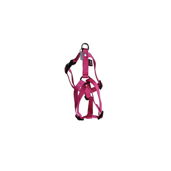 Harnais pour chien réglable en nylon rose 13cm