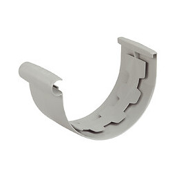 Jonction de profilé gouttière PVC demi-ronde 25 couleur gris clair