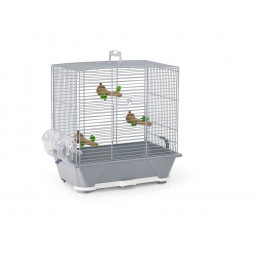Cage à oiseaux Primo argentée 45cm