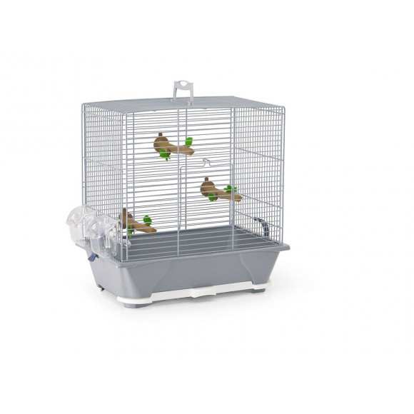 Cage à oiseaux Primo argentée 45cm