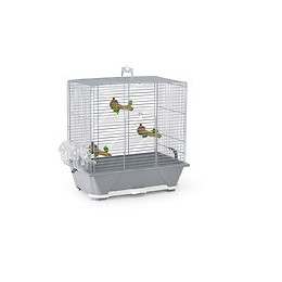 Cage à oiseaux Primo argentée 45cm
