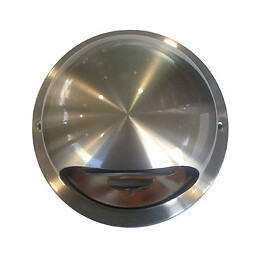 Bouche inox tube avec moustiquaire diamètre 9 à 11cm