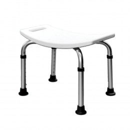 Tabouret de douche amovible blanc