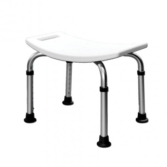 Tabouret de douche amovible blanc