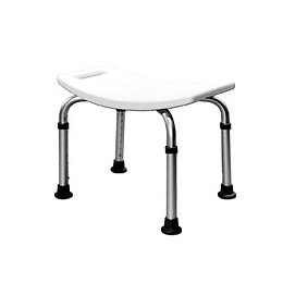 Tabouret de douche amovible blanc