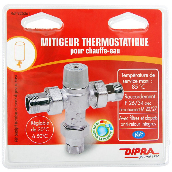 Mitigeur thermostatique pour chauffe-eau