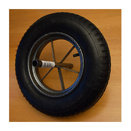 Roue de brouette gonflable