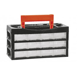 Casier de rangement 12 tiroirs transportable