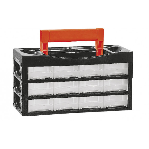 Casier de rangement 12 tiroirs transportable