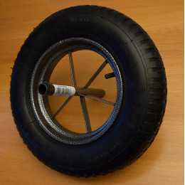 Roue de brouette gonflable
