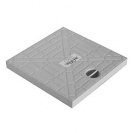 Couvercle renforcé 20x20cm gris