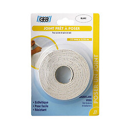 Joint prêt à poser 15mmx3.35m blanc