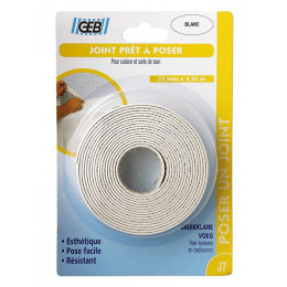 Joint prêt à poser 15mmx3.35m blanc