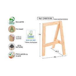 Tréteau Design pin massif
