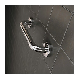 Barre d'appui droite en acier inoxydable chromé 30cm DLP Série 01260