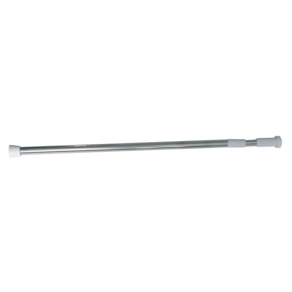 Barre de douche droite extensible L.70-120cm, inox
