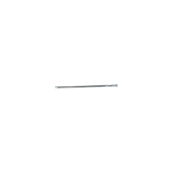 Barre de douche droite extensible L.70-120cm, inox
