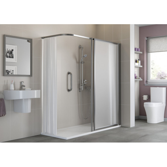 Barre d'appui droite en acier inoxydable chromé 30cm DLP Série 01260