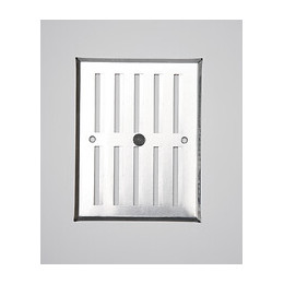 Grille d'aération aluminium mat à visser entrée d'air réglable 17x13cm